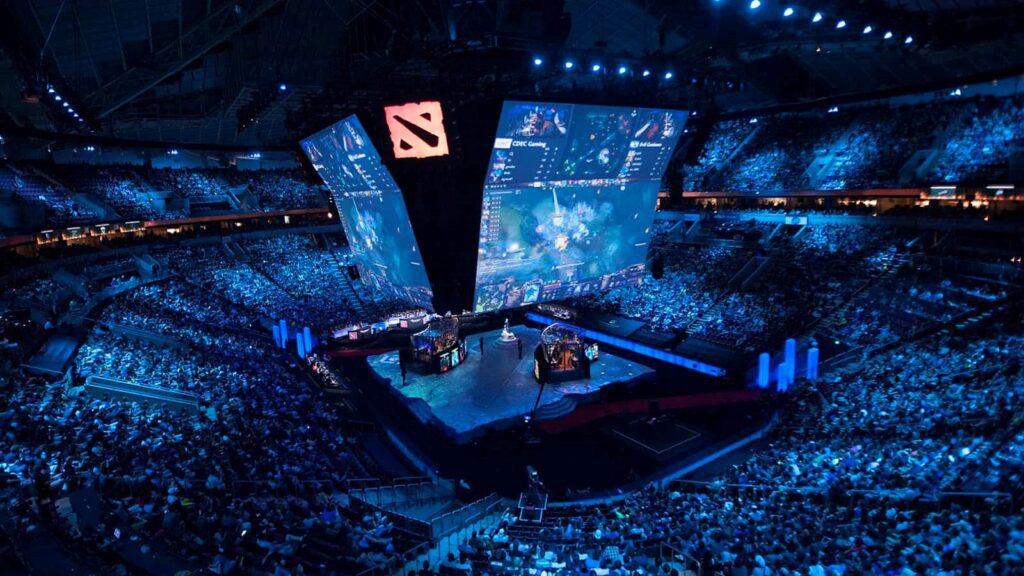 Dota2 fans flock to stadiums to watch the world finals in their thousands